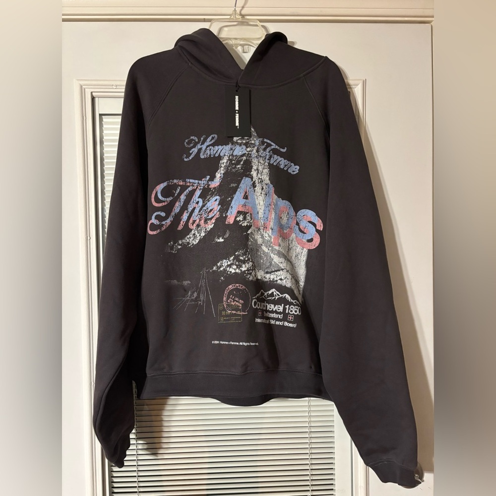 Homme Femme Black Hoodie